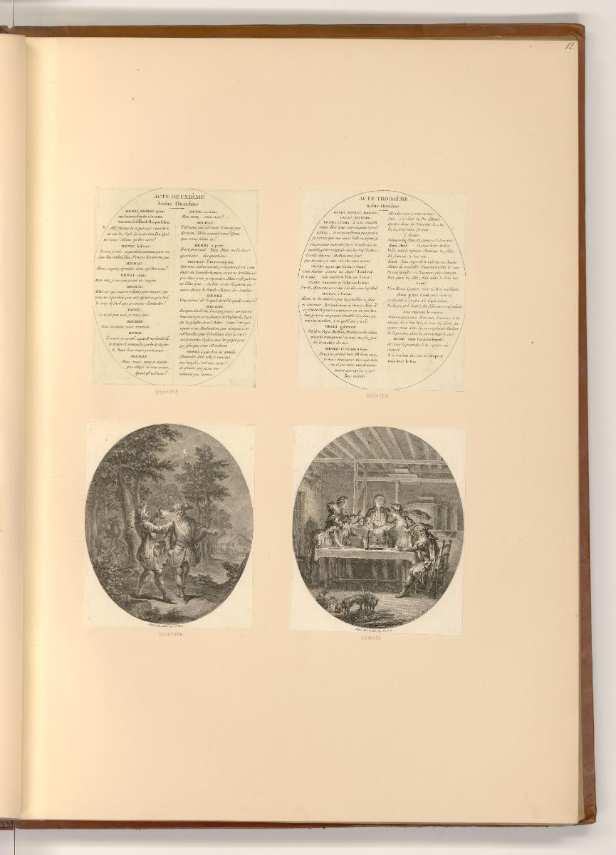 Französische Druckgrafiken des 18. Jahrhunderts, Heinrich IV und Hauptmann Michau im Wald; Hein…
