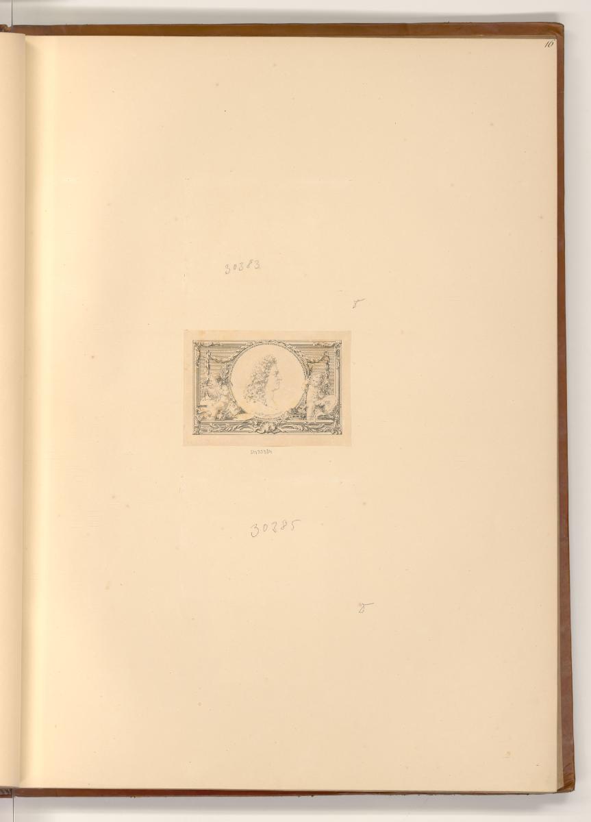 Französische Druckgrafiken des 18. Jahrhunderts, Porträt Ludwig XIV., Inv. Nr.: Frankreich nach…