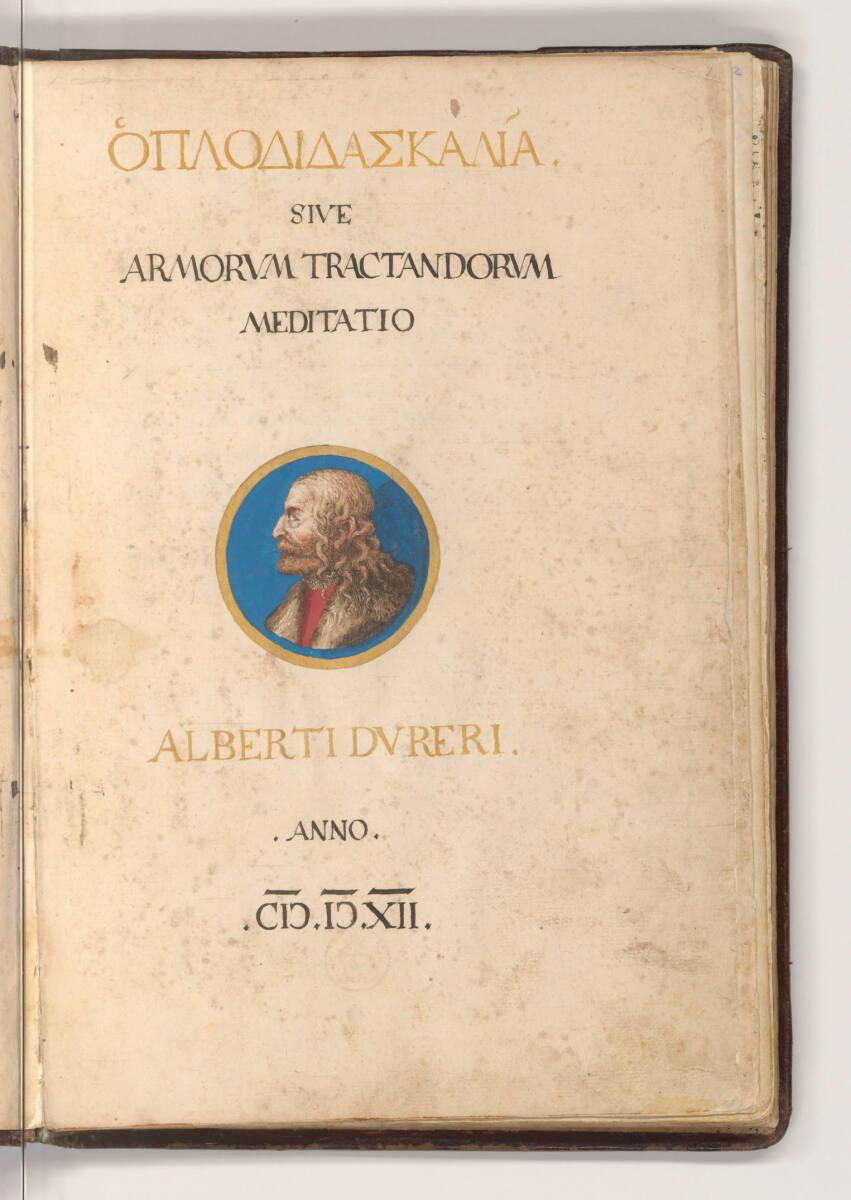 Albrecht Dürer, Das Ring- und Fechtbuch: Titelblatt, Inv. Nr.: 26232/1