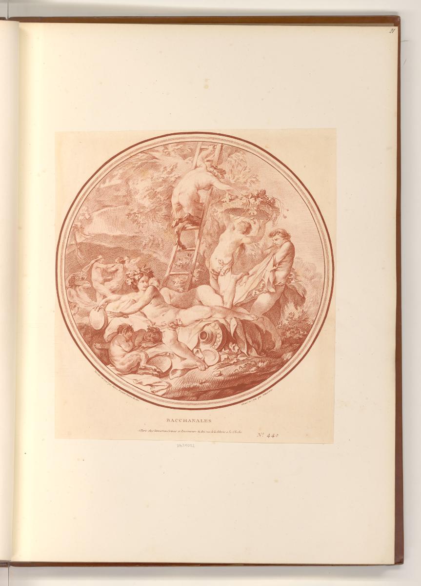 Französische Druckgrafiken des 18. Jahrhunderts, Bacchanal, Inv. Nr.: Frankreich nach Sektionen…