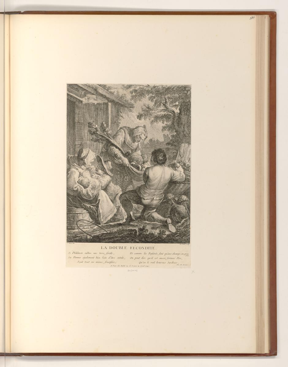 Französische Druckgrafiken des 18. Jahrhunderts, Kindersegen und fruchtbare Natur, Inv. Nr.: Fr…