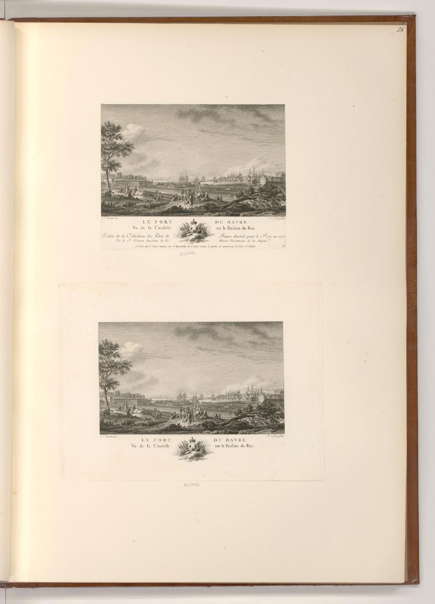 Druckgrafiken nach Charles-Louis Clérisseau, Nicolas Marie Ozanne und Pierre Louis Dumesnil, Le…