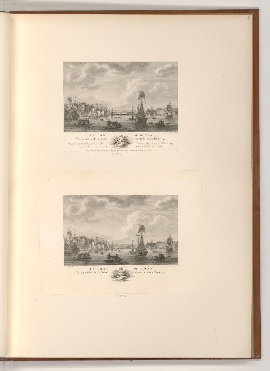 Druckgrafiken nach Charles-Louis Clérisseau, Nicolas Marie Ozanne und Pierre Louis Dumesnil, Le…