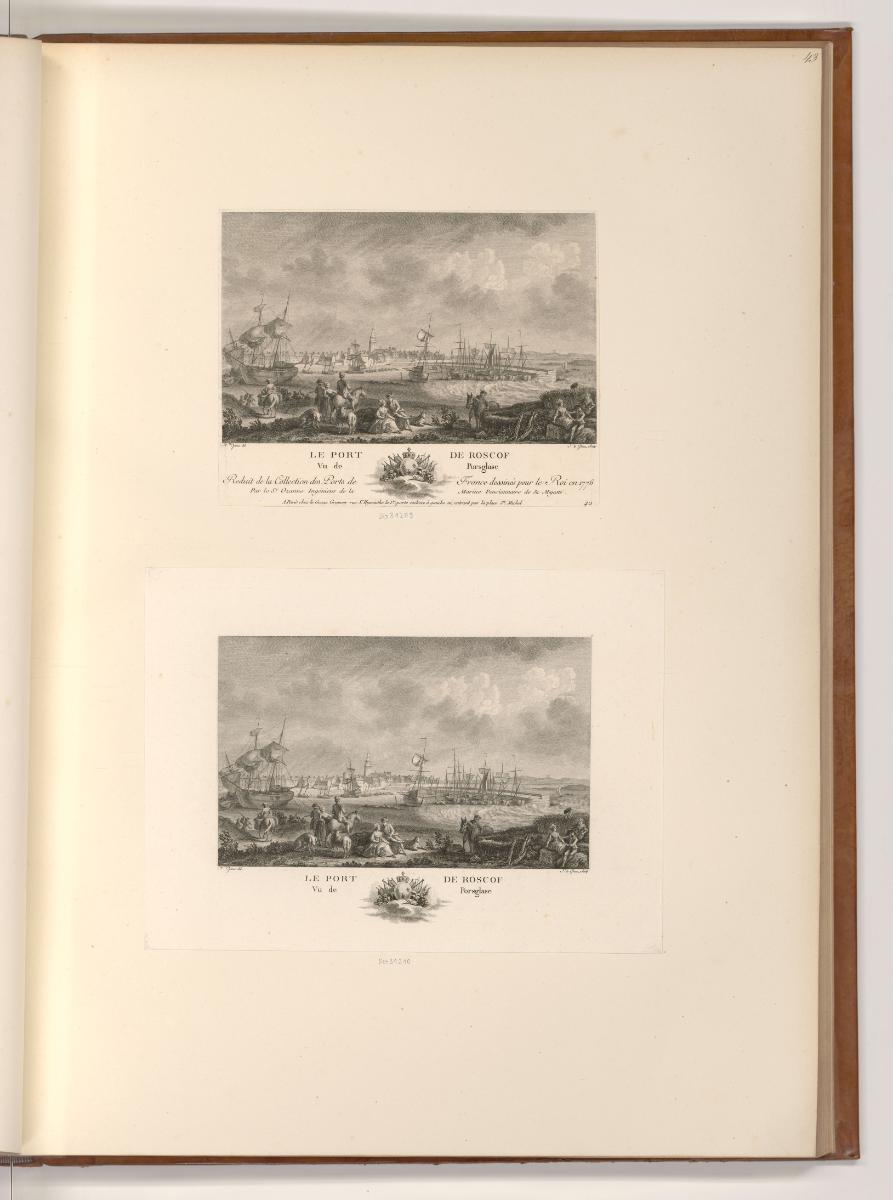 Druckgrafiken nach Charles-Louis Clérisseau, Nicolas Marie Ozanne und Pierre Louis Dumesnil, Le…