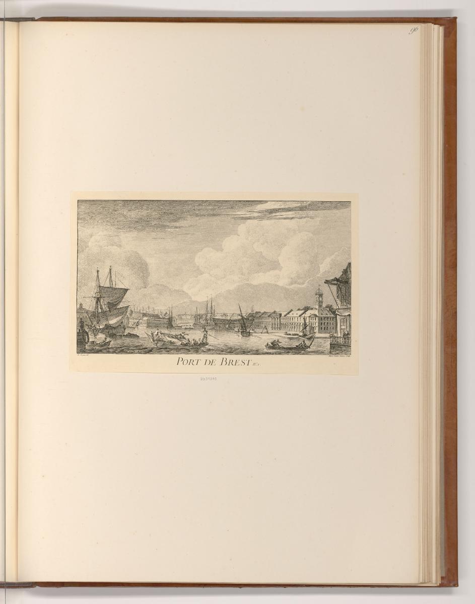 Druckgrafiken nach Charles-Louis Clérisseau, Nicolas Marie Ozanne und Pierre Louis Dumesnil, Po…