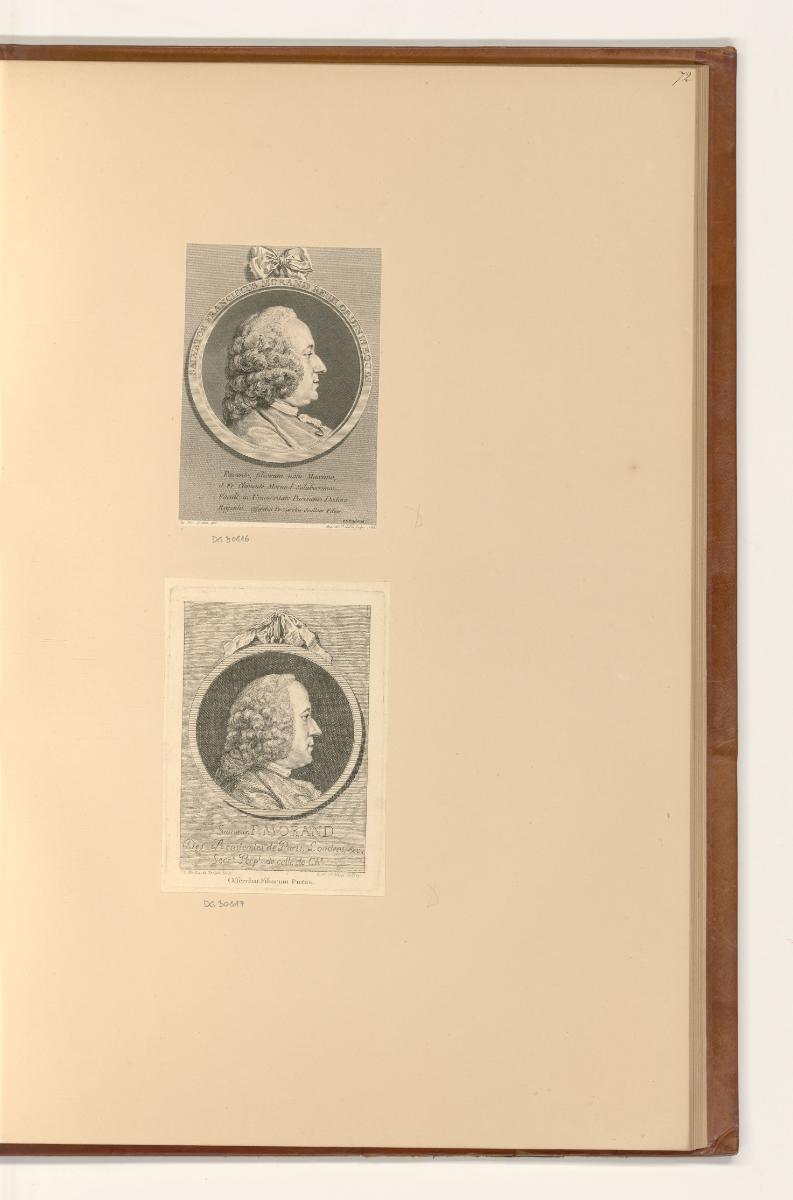 Druckgrafiken nach Charles Nicolas Cochin, Porträt Sauveur François Morand, Inv. Nr.: Frankreic…