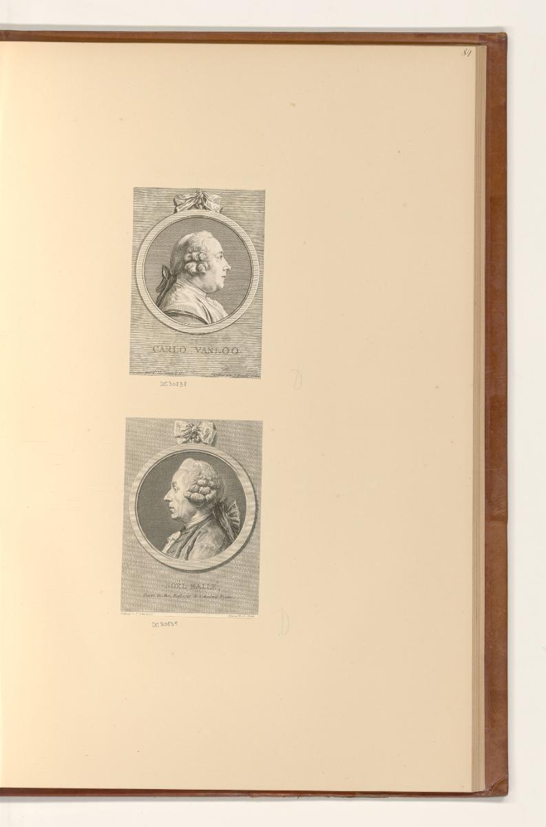 Druckgrafiken nach Charles Nicolas Cochin, Porträts Charles-André van Loo; Noel Halle, Inv. Nr.…