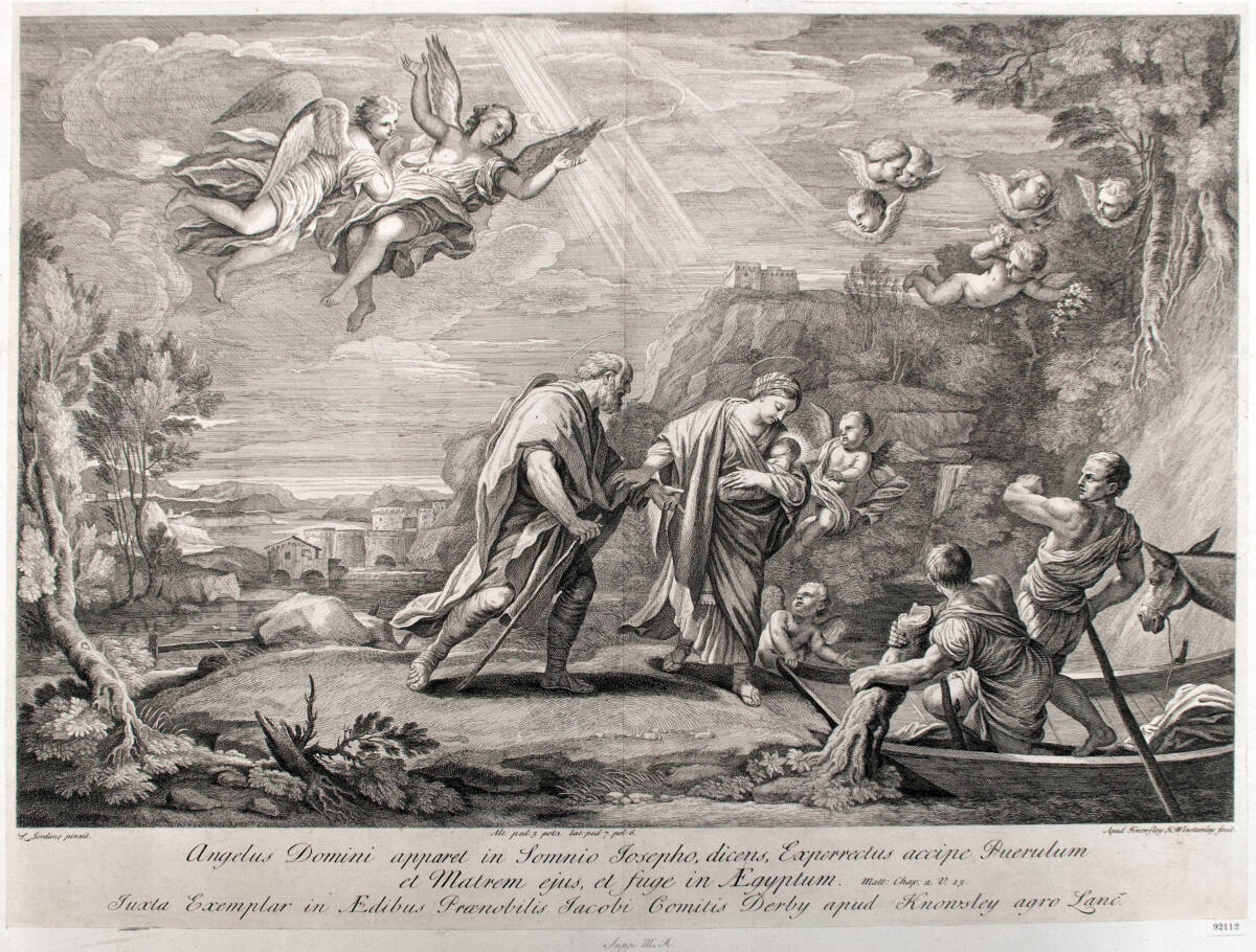 Flucht nach Ägypten, Hamlet Winstanley, 1729