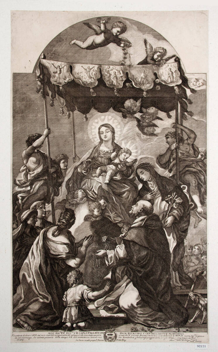 Madonna unter dem Baldachin
