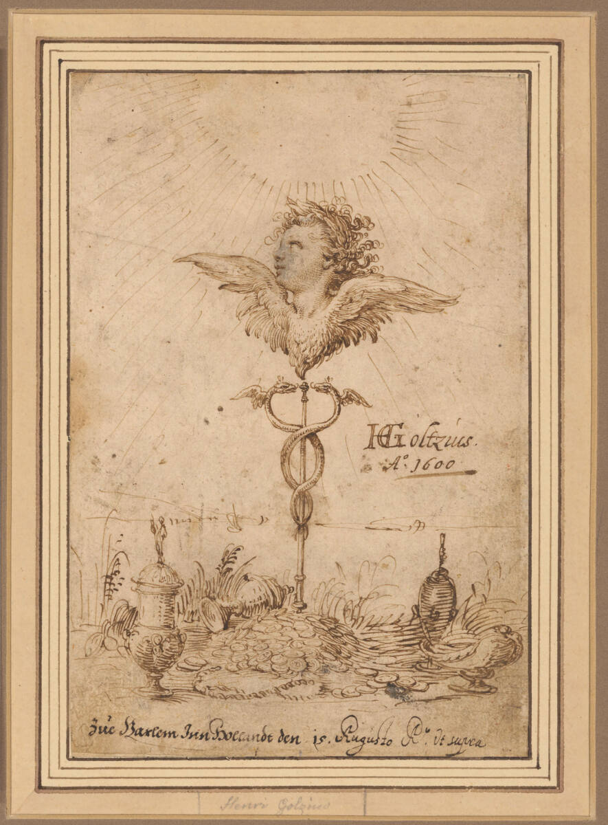 Die Devise des Künstlers, Hendrik Goltzius, 1600
