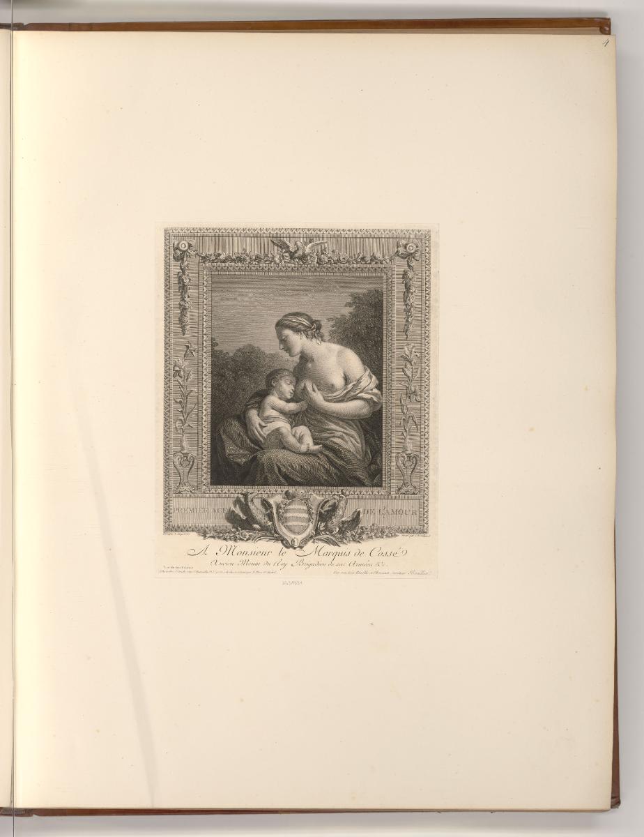 Französische Druckgrafiken des 18. Jahrhunderts, Premier âge de l'amour, Inv. Nr.: Frankreich n…