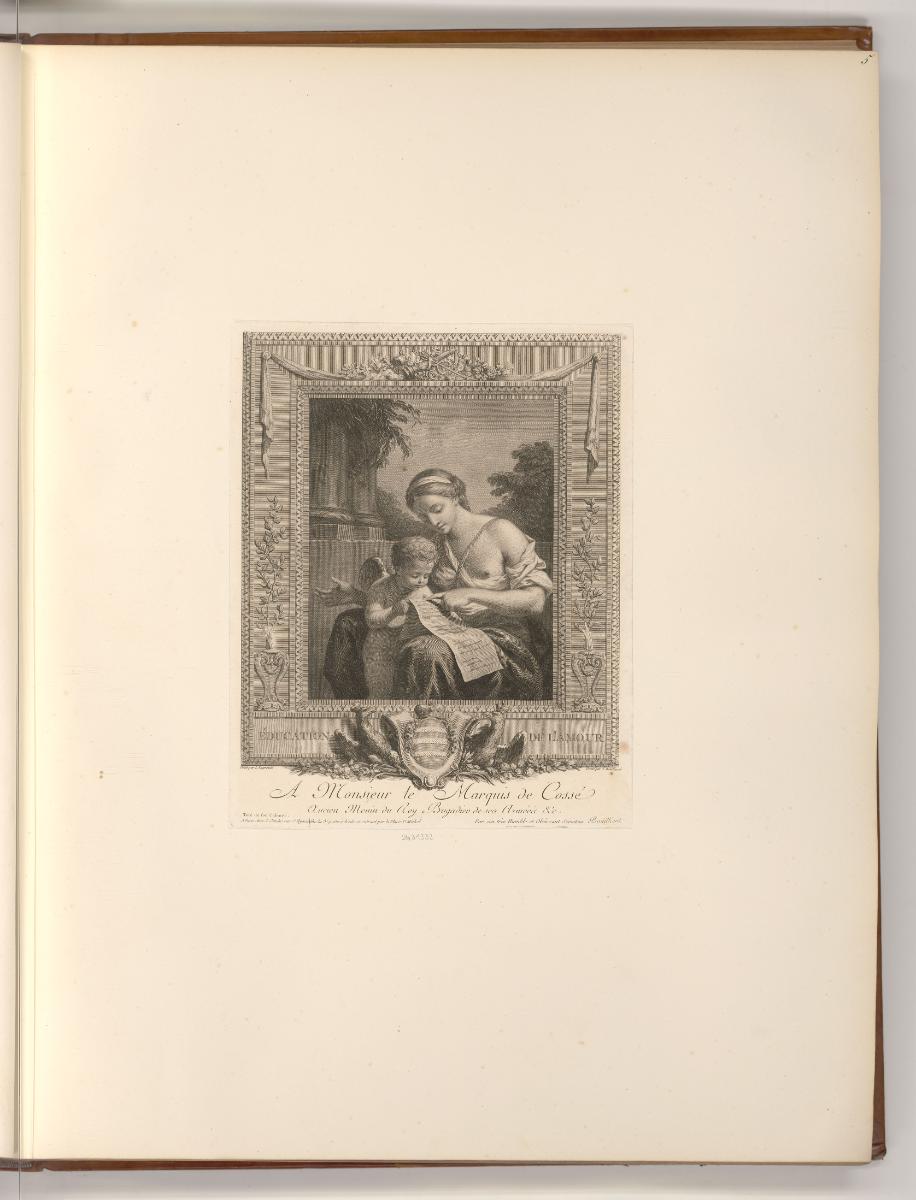 Französische Druckgrafiken des 18. Jahrhunderts, L'Éducation de l'Amour, Inv. Nr.: Frankreich n…