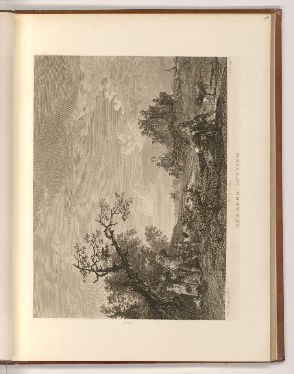 Französische Druckgrafiken des 18. Jahrhunderts, Summer's Evening, Inv. Nr.: Frankreich nach Se…