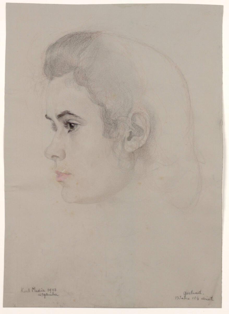 Emilie Mediz-Pelikan, Karl Mediz, Gertrud, Inv. Nr.: 39141