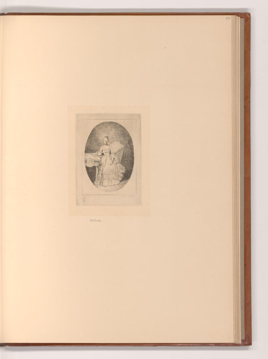 Französische Druckgrafiken des 18. Jahrhunderts, Porträt Marguerite Le Comte, Inv. Nr.: Frankre…