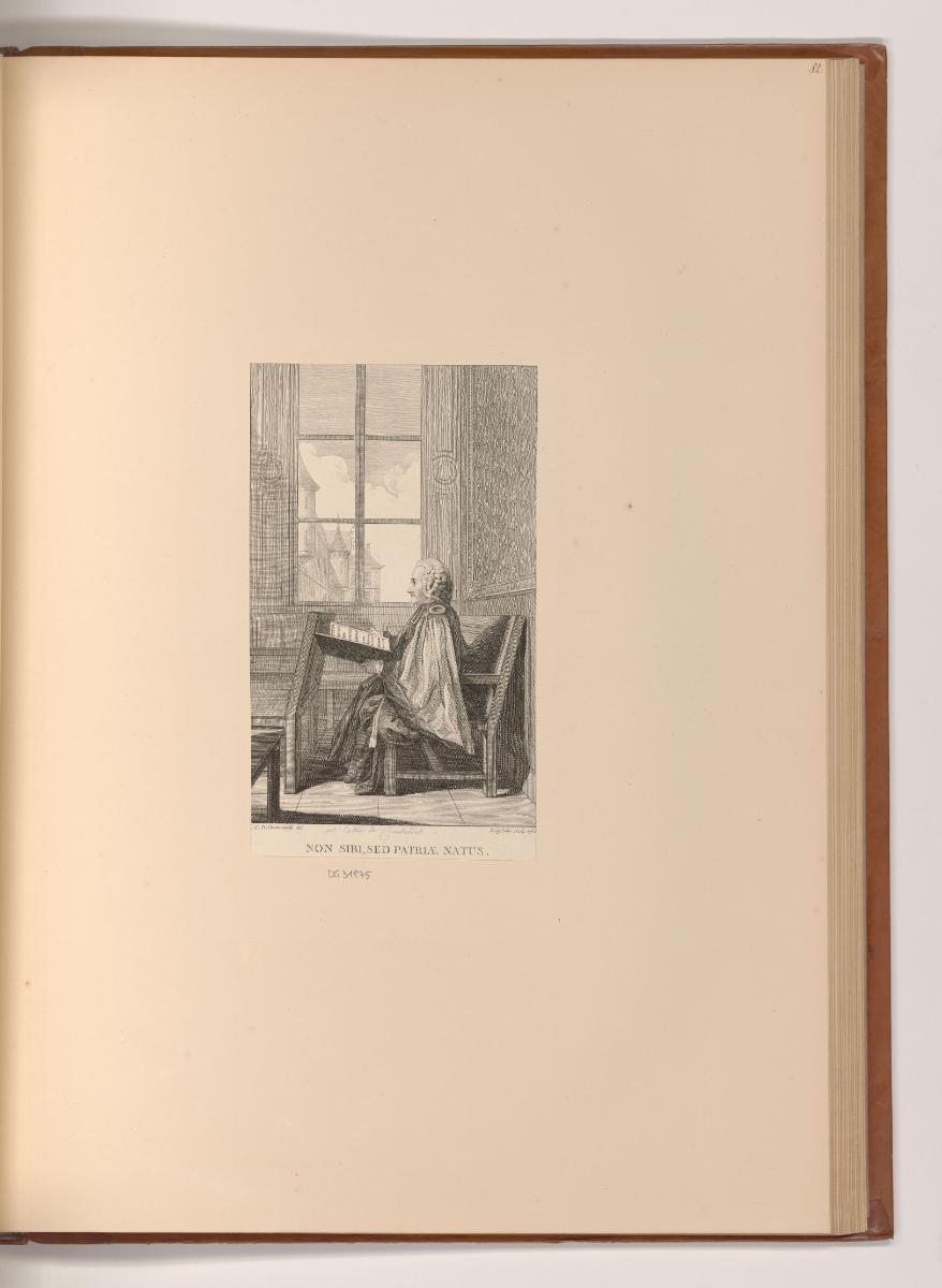 Französische Druckgrafiken des 18. Jahrhunderts, Non sibi, des patriae natus, Inv. Nr.: Frankre…