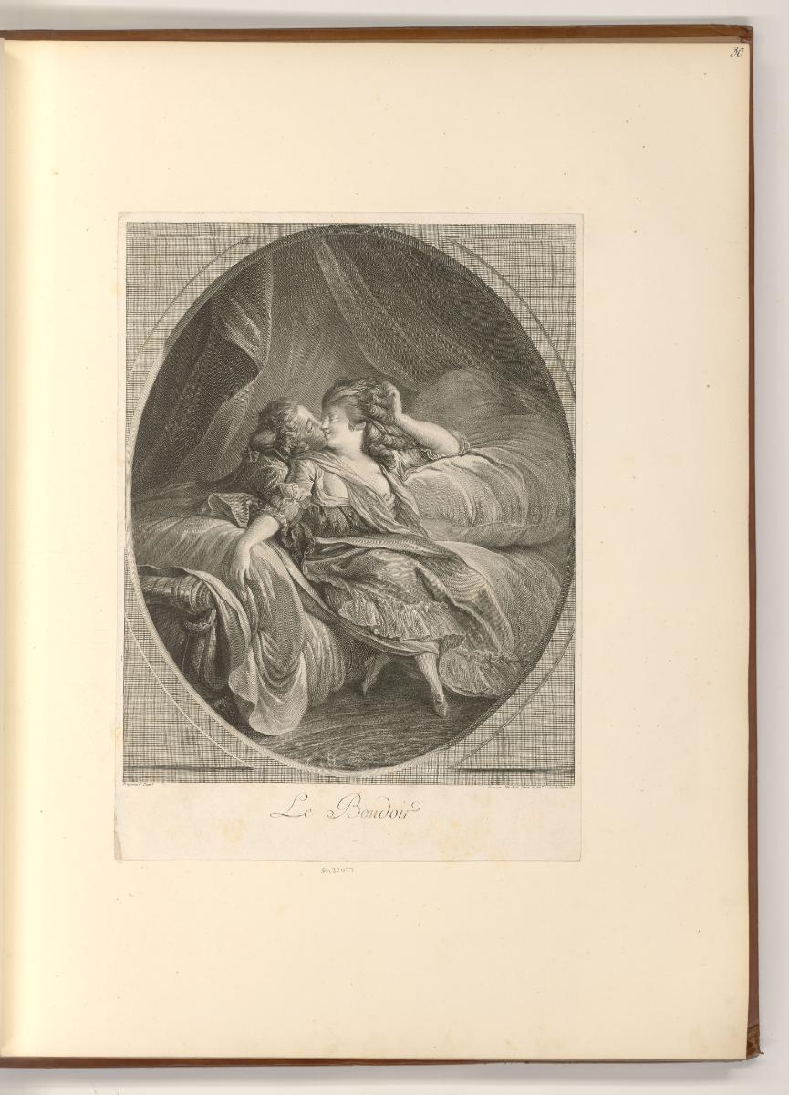 Französische Druckgrafiken des 18. und frühen 19. Jahrhunderts, Le boudoir, Inv. Nr.: Frankreic…