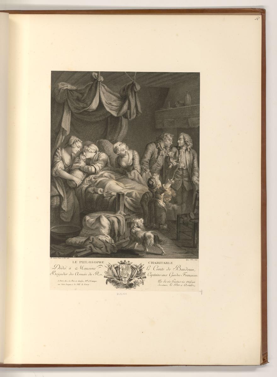 Französische Druckgrafiken des 18. und frühen 19. Jahrhunderts, Le philosophe charitable, Inv. …