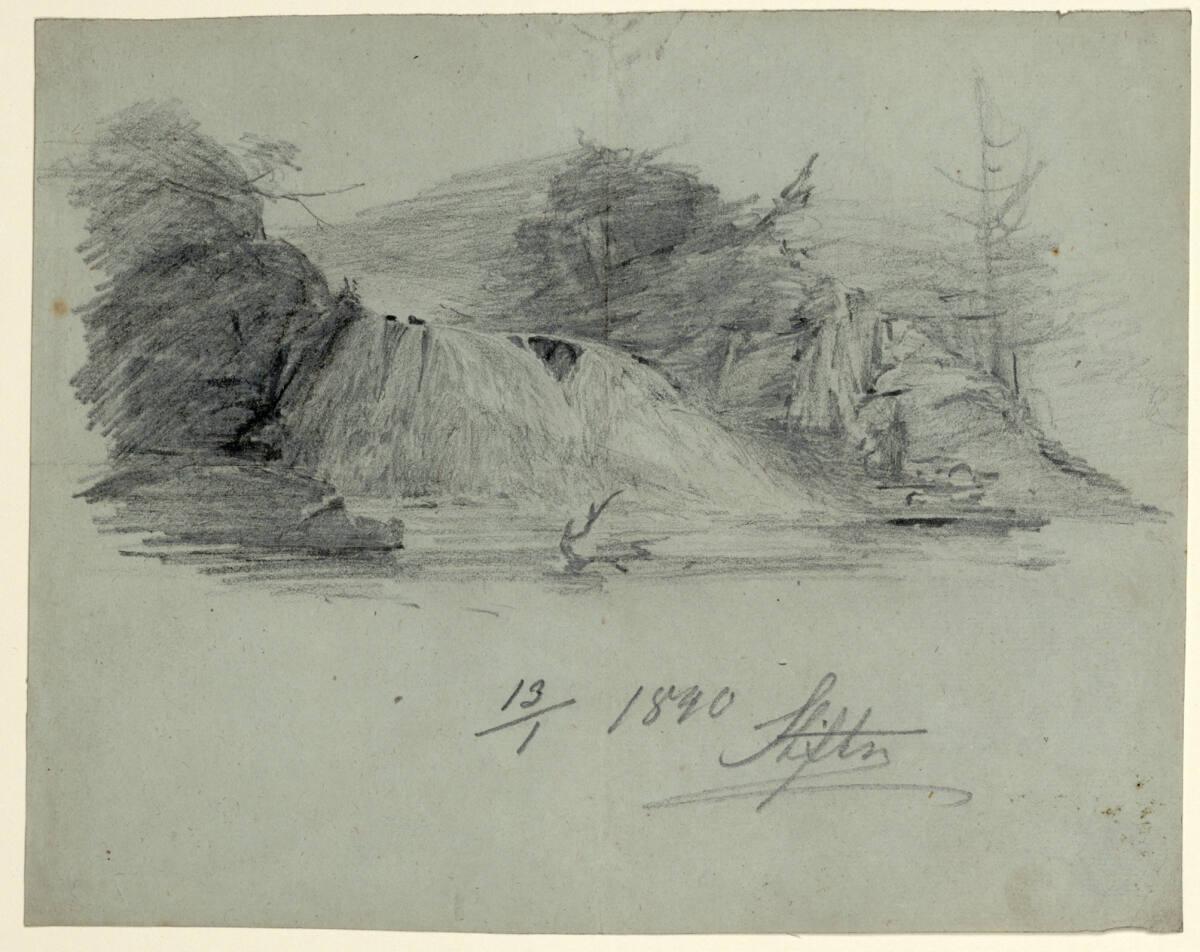 Adalbert Stifter, Wasserfall, Inv. Nr.: 39329