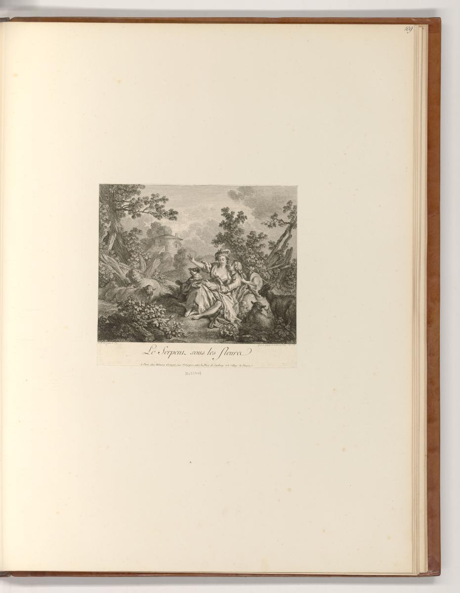 Französische Druckgrafiken des 18. und frühen 19. Jahrhunderts, Le serpent sous les fleurs, Inv…