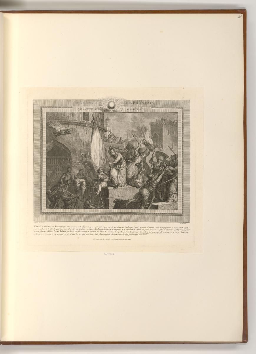 Französische Druckgrafiken des 18. und frühen 19. Jahrhunderts, Le siège de Beauvais, Inv. Nr.:…