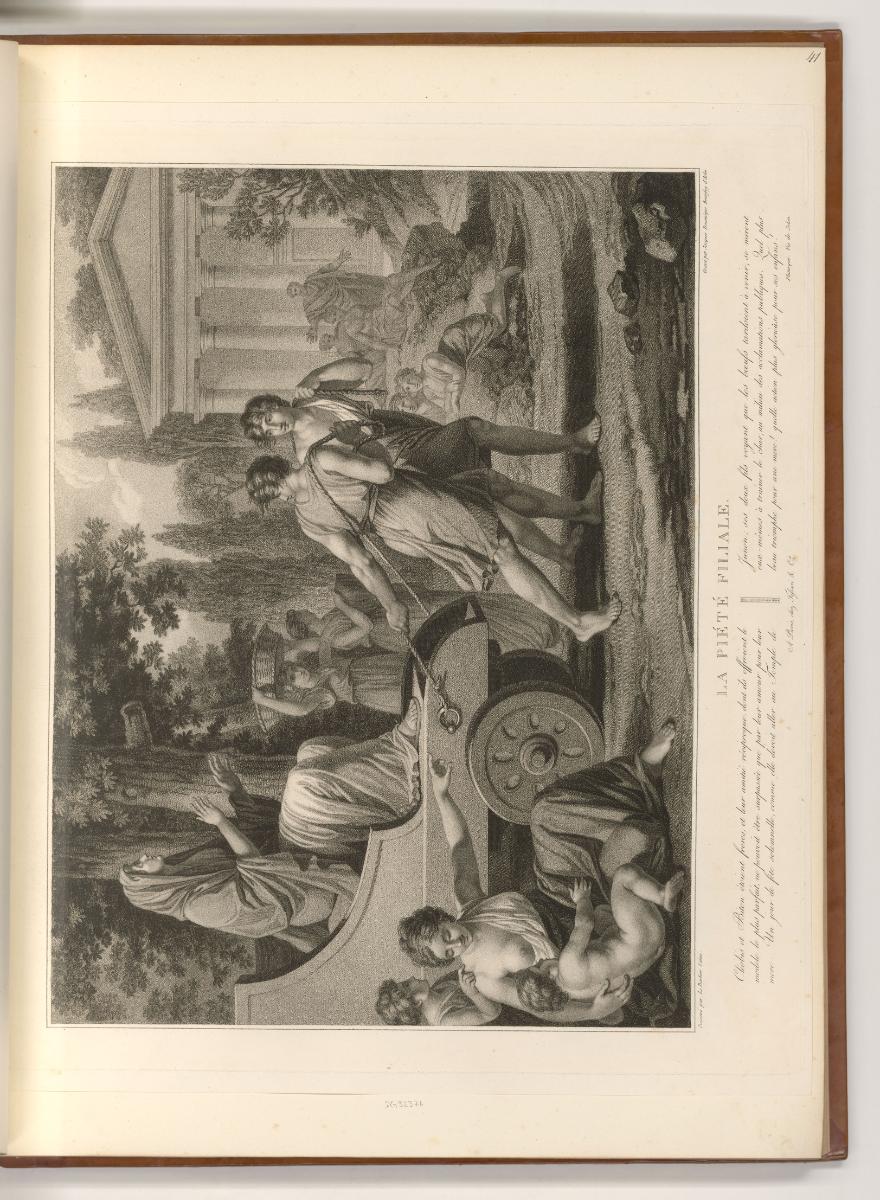 Französische Druckgrafiken des 18. und frühen 19. Jahrhunderts, La piété filiale, Inv. Nr.: Fra…