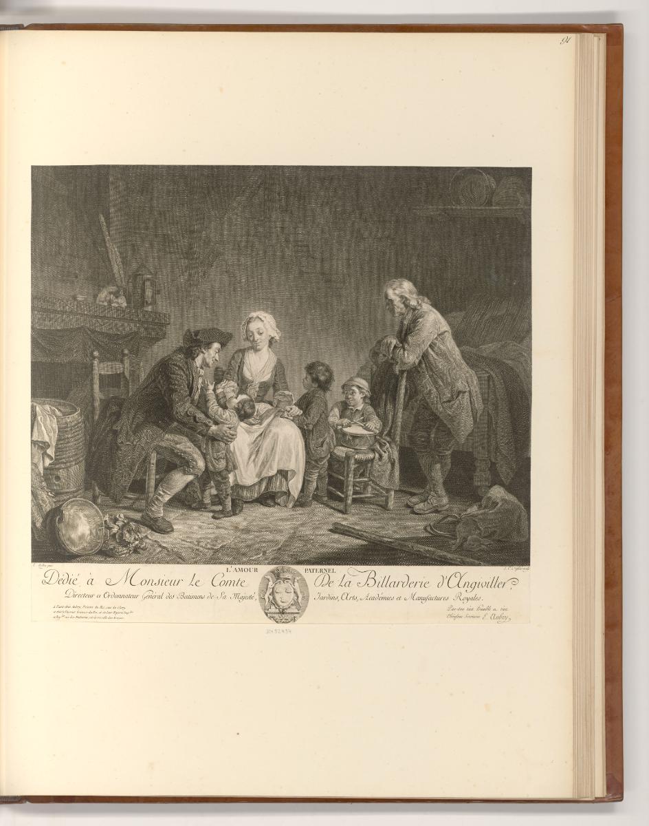 Französische Druckgrafiken des 18. und frühen 19. Jahrhunderts, L'Amour paternel, Inv. Nr.: Fra…