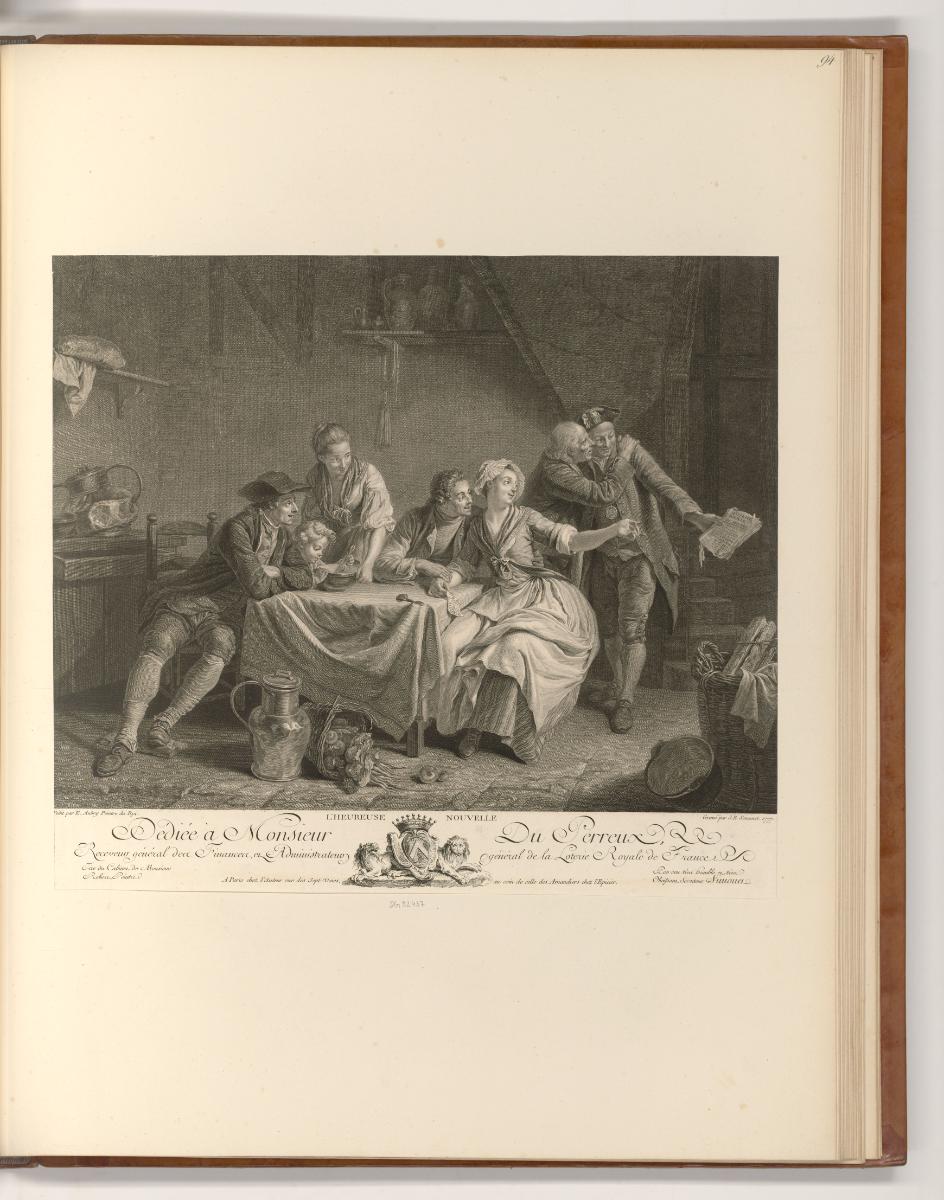 Französische Druckgrafiken des 18. und frühen 19. Jahrhunderts, L'Heureuse nouvelle, Inv. Nr.: …