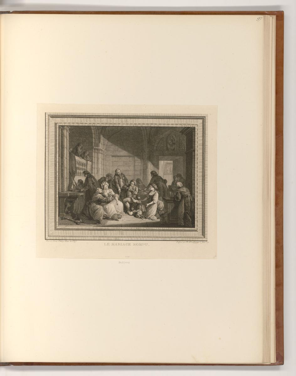 Französische Druckgrafiken des 18. und frühen 19. Jahrhunderts, Le mariage rompu, Inv. Nr.: Fra…