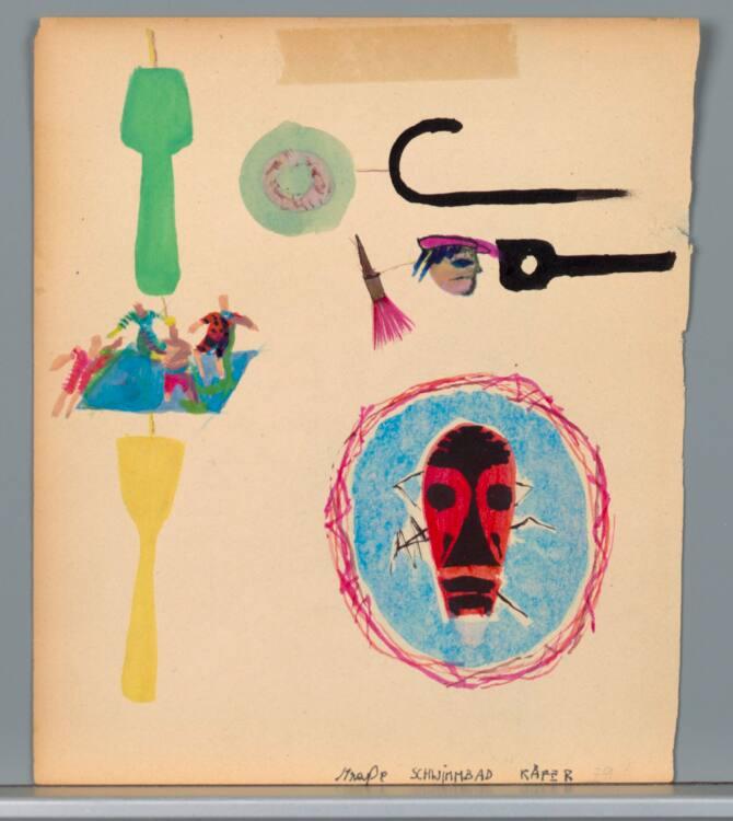 Martin Walde, Ohne Titel (Straße, Schwimmbad, Käfer), Inv. Nr.: 39352