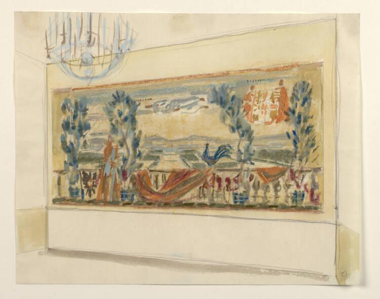 Rudolf Hermann Eisenmenger, Sieben Entwürfe für eine Wanddekoration: Entwurf, Inv. Nr.: 39400