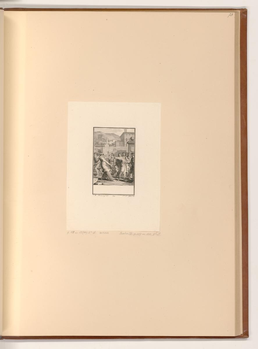 Druckgrafiken nach Jean Michel Moreau, Paulus von Tarsus verflucht eine Frau, Inv. Nr.: Frankre…