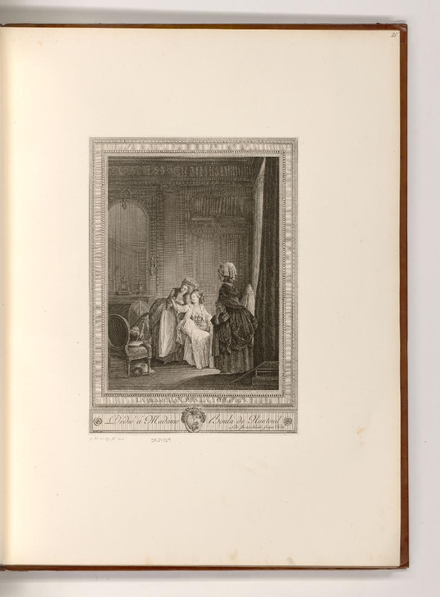 Französische Druckgrafiken des 18. und 19. Jahrhunderts, La marchande a la toilette, Inv. Nr.: …
