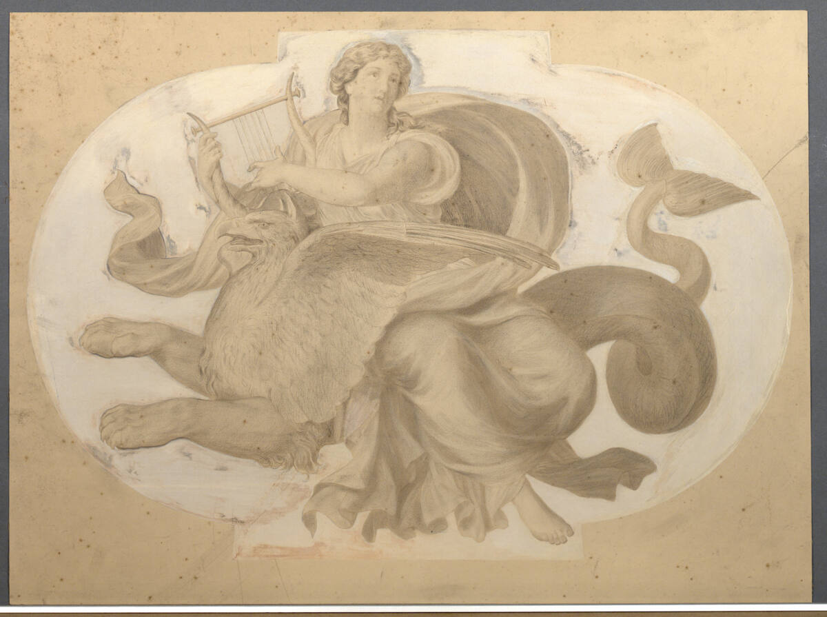 Die Begeisterung (Entwurf für das Auditorium der Wiener Oper), Eduard Bitterlich