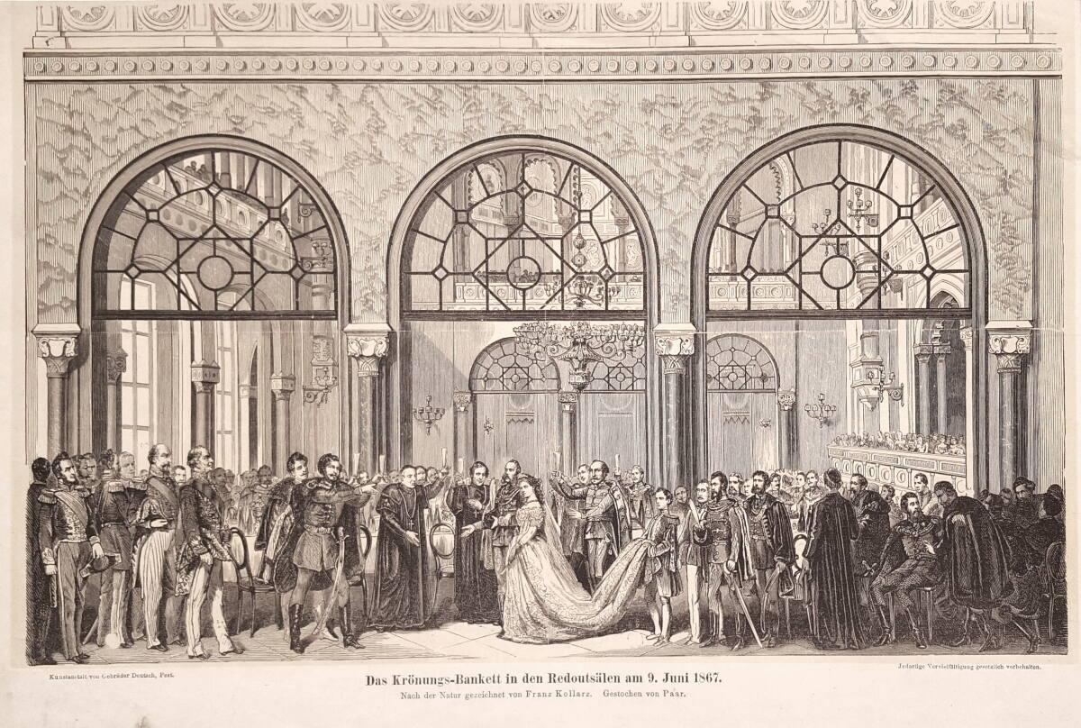"Das Krönungs-Bankett in den Redoutensälen am 9. Juni 1867.", Inv. Nr.: DGNF4831