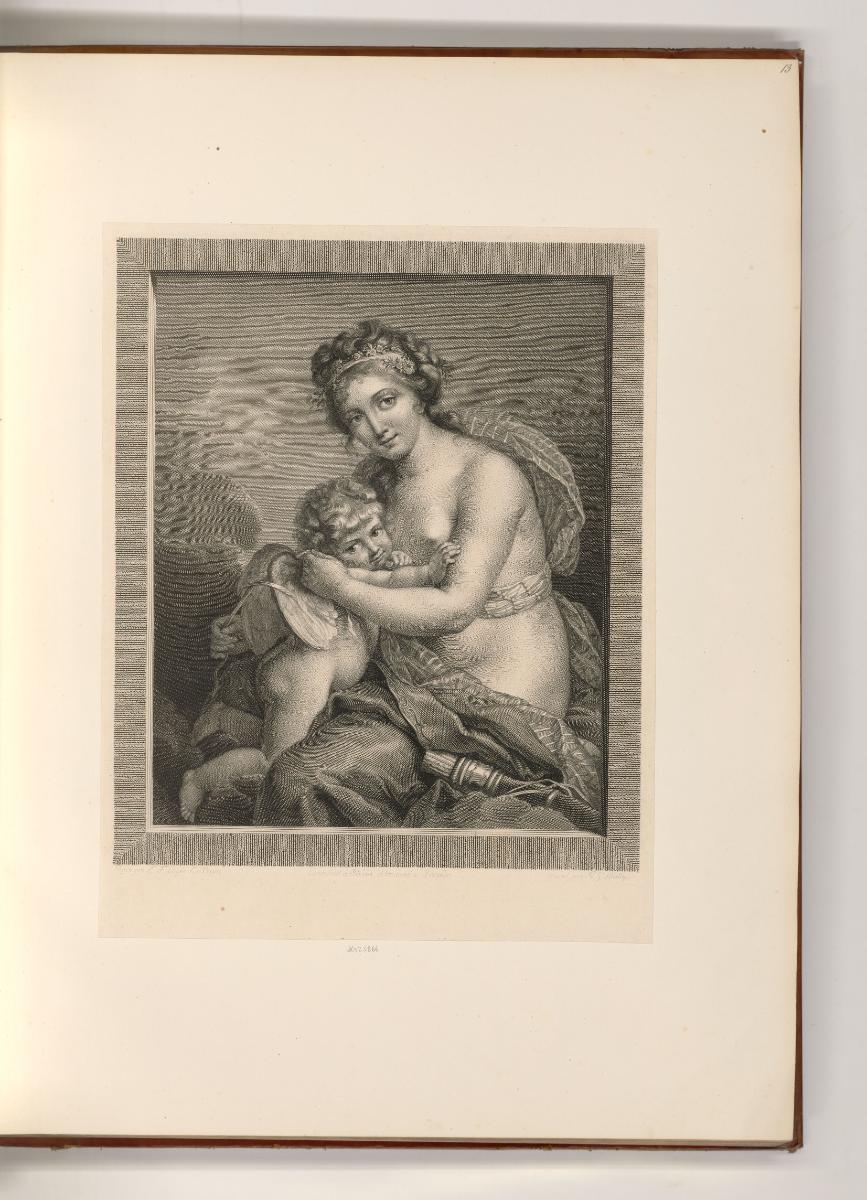 Französische Druckgrafiken des 18. und 19. Jahrhunderts, Venus liant les ailes de l'amour, Inv.…