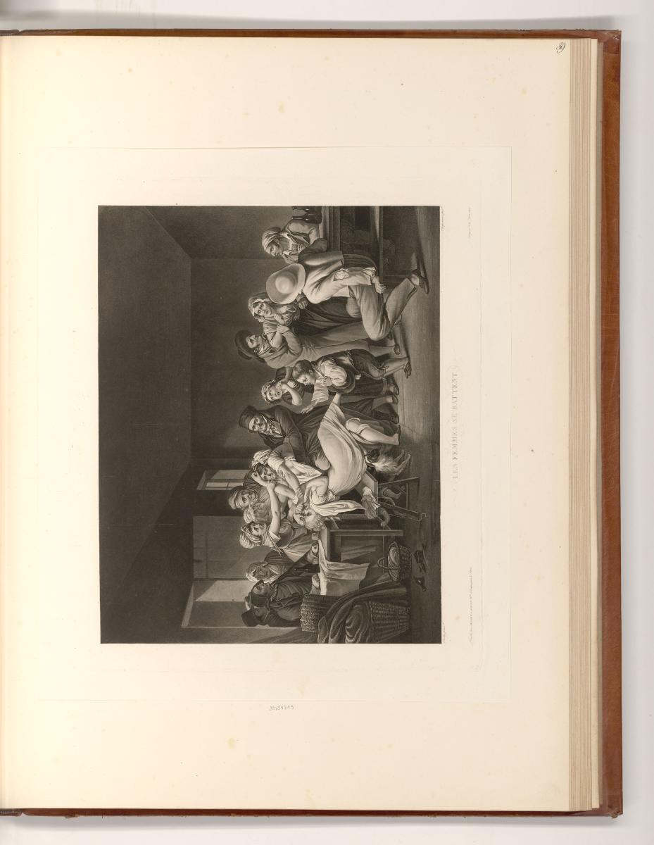 Französische Druckgrafiken des 18. und 19. Jahrhunderts, Les femmes se battent, Inv. Nr.: Frank…