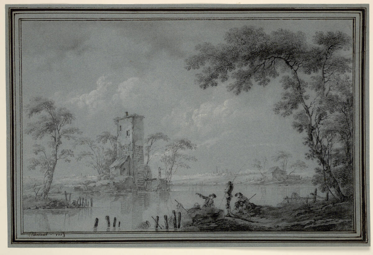 Flusslandschaft, Jean-Baptiste Pillement, 1763