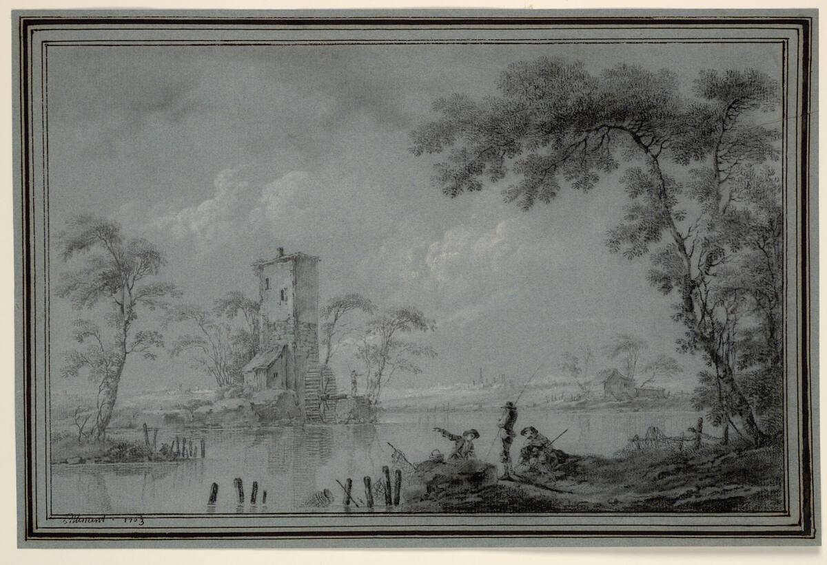 Jean Pillement, Flusslandschaft, Inv. Nr.: 39502