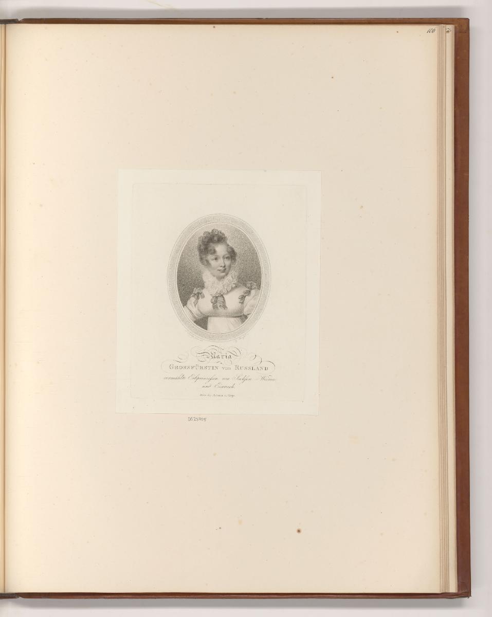 Französische Druckgrafiken des 18. und 19. Jahrhunderts, Porträt Marie von Sachsen-Weimar-Eisen…