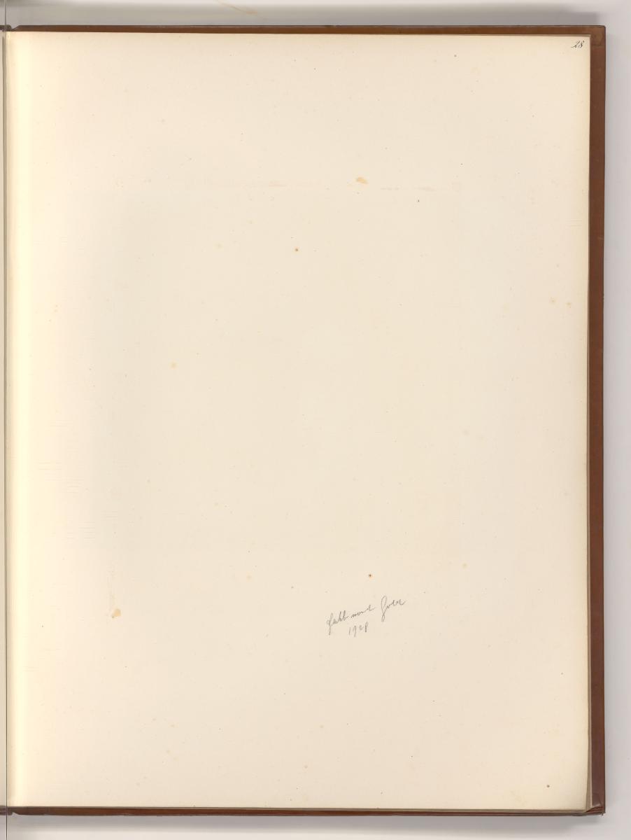 Französische Druckgrafiken des 18. und 19. Jahrhunderts, Leerseite durch Entnahme, Inv. Nr.: Fr…