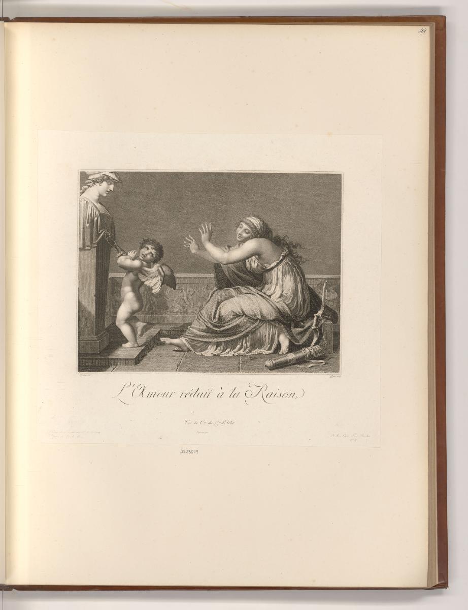 Französische Druckgrafiken des 18. und 19. Jahrhunderts, L'amour réduit à la raison, Inv. Nr.: …