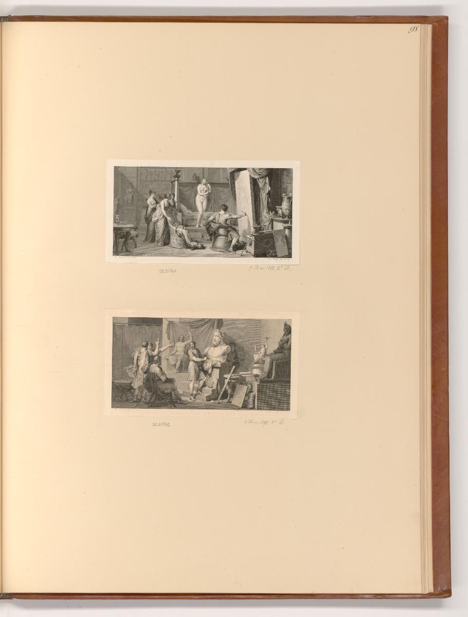 Druckgrafiken nach Jean Michel Moreau, Le musée français (Buchillustration), Inv. Nr.: Frankrei…