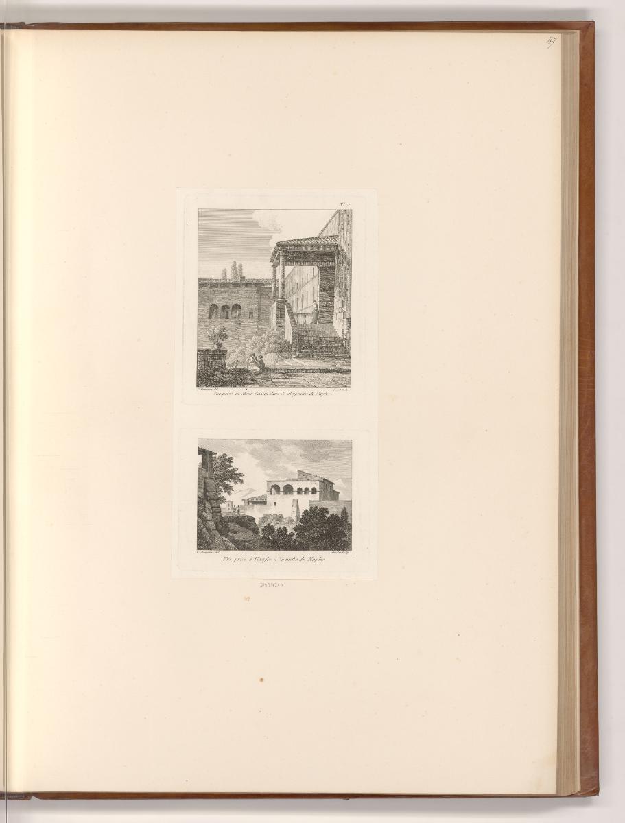 Druckgrafiken nach Constant Bourgeois, Ansichten von Italien, Inv. Nr.: Frankreich nach Sektion…