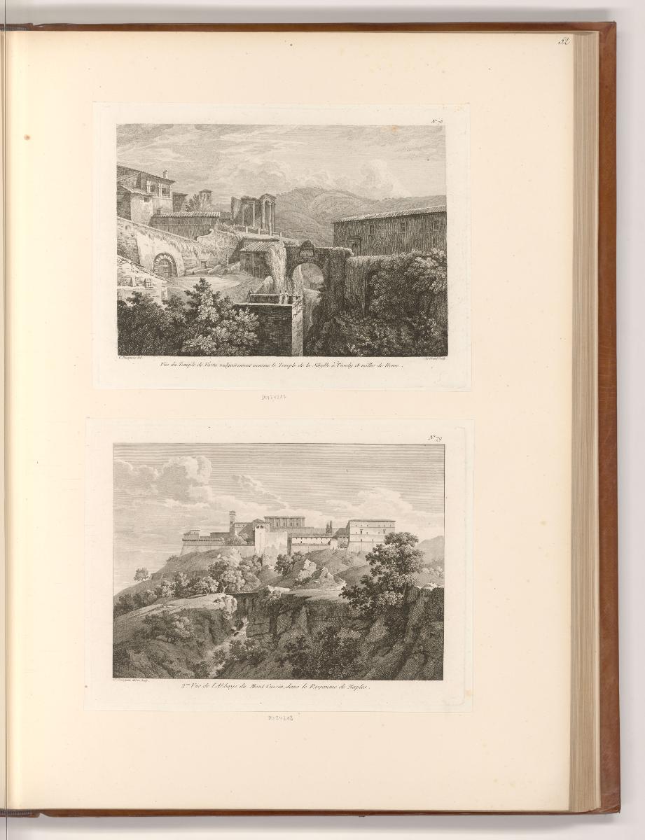 Druckgrafiken nach Constant Bourgeois, Ansichten von Italien, Inv. Nr.: Frankreich nach Sektion…