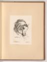 Druckgrafiken nach Charles Vernet, Pferdekopf, Inv. Nr.: Frankreich nach Sektionen II/67, F/II/…