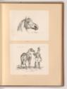 Druckgrafiken nach Charles Vernet, Pferdekopf; Königliche Garde, Kürassier mit Pferd, Inv. Nr.:…