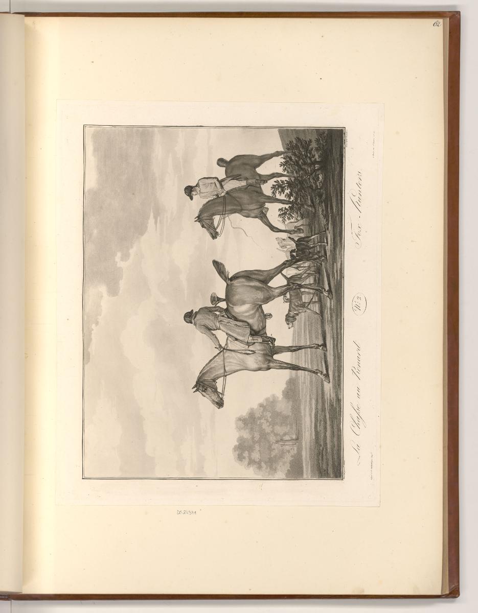 Druckgrafiken nach Charles und Horace Vernet, Fuchsjagd, Inv. Nr.: Frankreich nach Sektionen II…