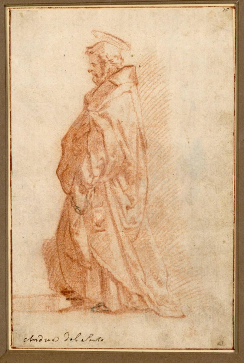 Anonym, Der heilige Joachim in langem Mantel nach links schreitend, Inv. Nr.: 147