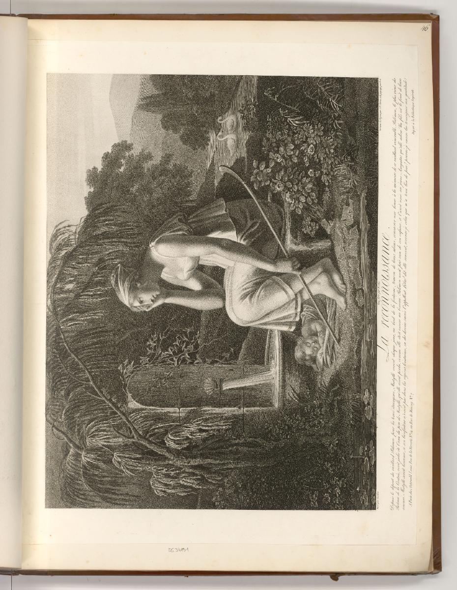 Französische Druckgrafiken des 19. Jahrhunderts, La reconnoissance, Inv. Nr.: Frankreich nach S…